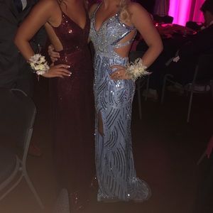 Light blue prom dress